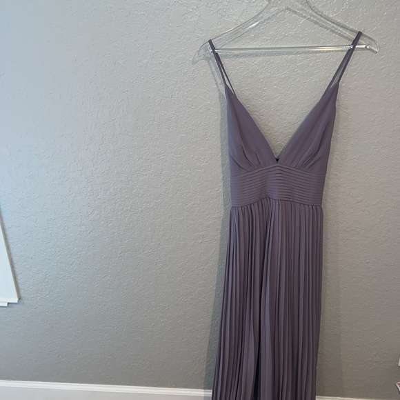 Lulus Floor Length Mauve Bridesmaid Dress - Picture 2 of 7